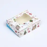 Коробка подарочная новогодняя складная &laquo;Открытка&raquo;, 10&times;8&times;3.5 см