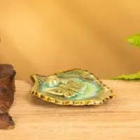 Подставка под благовония &laquo;Бабочка на листке&raquo;, 11&times;8&times;1 см, керамика, бежевая