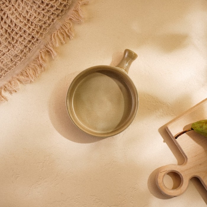 Кокотница фарфоровая SL Home &laquo;Песчаный бриз&raquo;, 17&times;13,3 см, цвет бежевый