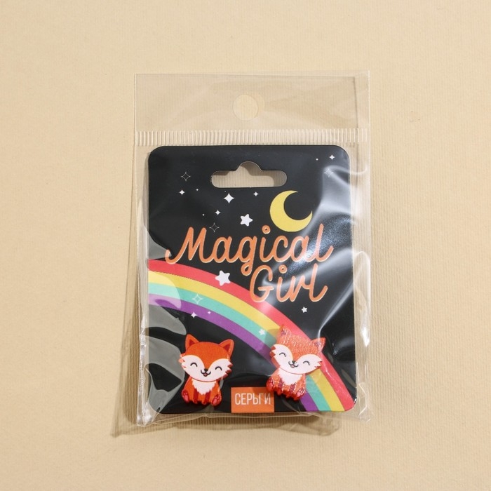 Серьги &laquo;Magical Girl&raquo; гвоздики, 6х9 см