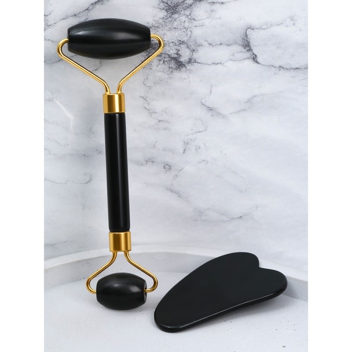 Массажеры гуаша для лица &laquo;Всё исполнит Новый Год!&raquo;, набор 2 шт