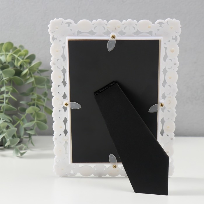 Фоторамка пластик 10х15 см Фоторамка пластик 10х15 см "Нежность" перламутр 14х19 см