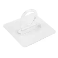 Держатель с клейкой поверхностью ТУНДРА, d=25 мм, 68&times;68 мм, прозрачный