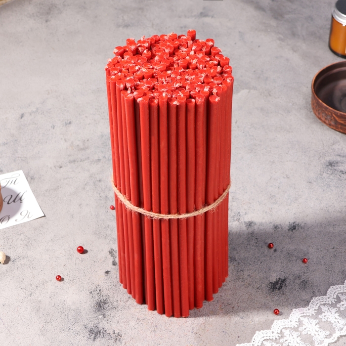 Свечи красные церковные №30, упаковка 2кг Свечи красные церковные №30, упаковка 2кг