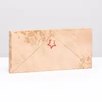 Подарочная коробка под плитку шоколада, без окна &laquo;Военное письмо&raquo;, 17&times;8&times;1.4 см