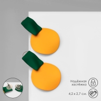 Серьги металл &laquo;Яркость&raquo; геометрия, цвет жёлто-зелёный