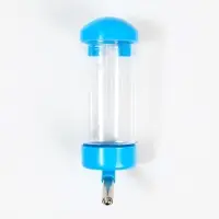 Поилка для клетки, 400 мл, 9 х 6 х 20 см, голубая