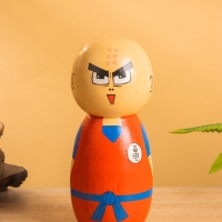 Деревянная кукла кокеши "Курилин" 9х9х21 см