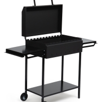 Мангал GrilMe, 35 х 115 х 83 см, сталь 2 мм, 2 полки, колёса