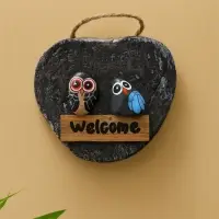 Панно WELCOME, 18&times;5&times;18 см, дерево, бежевое