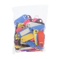 Бирка для ключей АЛЛЮР, пластик, цвет микс