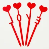 Топпер для торта &laquo;Любовь&raquo;, набор 4 шт.