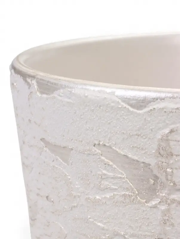 Горшок цветочный с поддоном 4,75 л, d22/h20 см белый керамика, "Венера" (М)