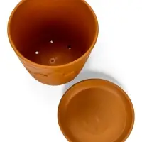 Горшок цветочный с поддоном 4,75 л, d22/h20 см терр-т керамика, "Голландия" (М)