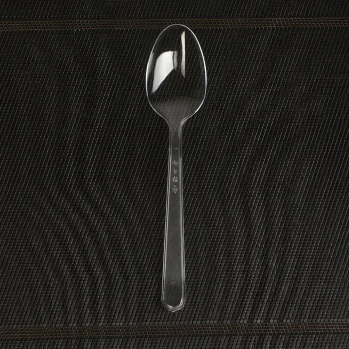 Ложка пластиковая одноразовая Не ЗАБЫЛИ! &laquo;Премиум&raquo;, 18 см, прозрачная, набор 6 шт./уп.