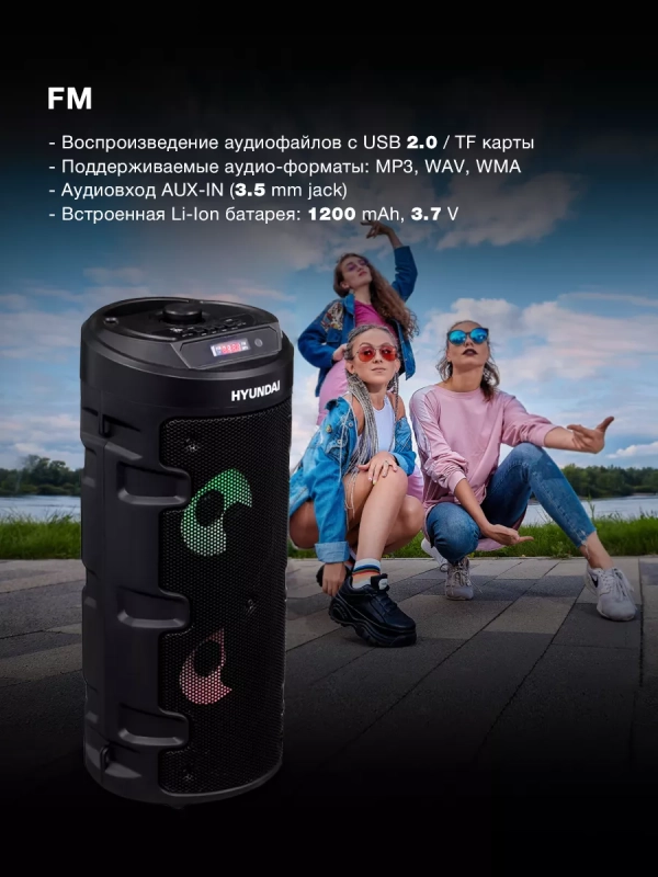 Колонка беспроводная H-MC160 Bluetooth НДС 10