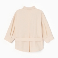 Костюм для девочки (Рубашка и шорты) MINAKU, цвет молочный, рост 134 см