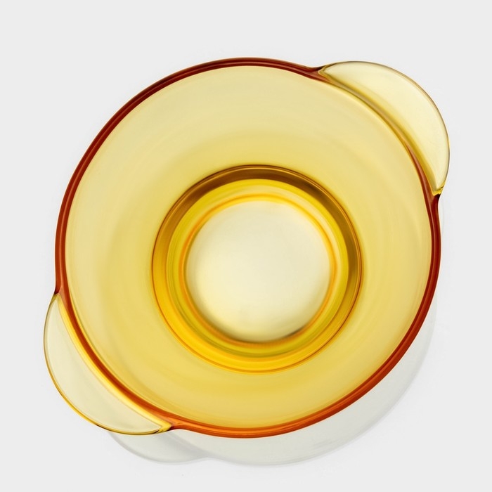 Сервиз столовый &laquo;Дымка&raquo;, 6 предметов: 2 бульонницы 450 мл, 2 тарелки 500 мл, 2 тарелки d=23см, цвет жёлтый