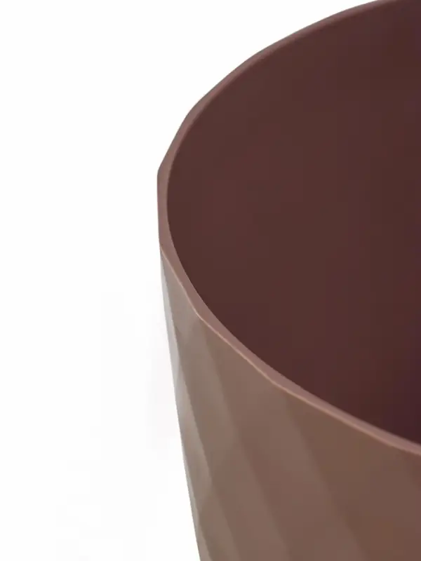 Кашпо с прикорневым поливом "Румба" 1,5 л, D14 см, h-14,5 см, цвет мокко