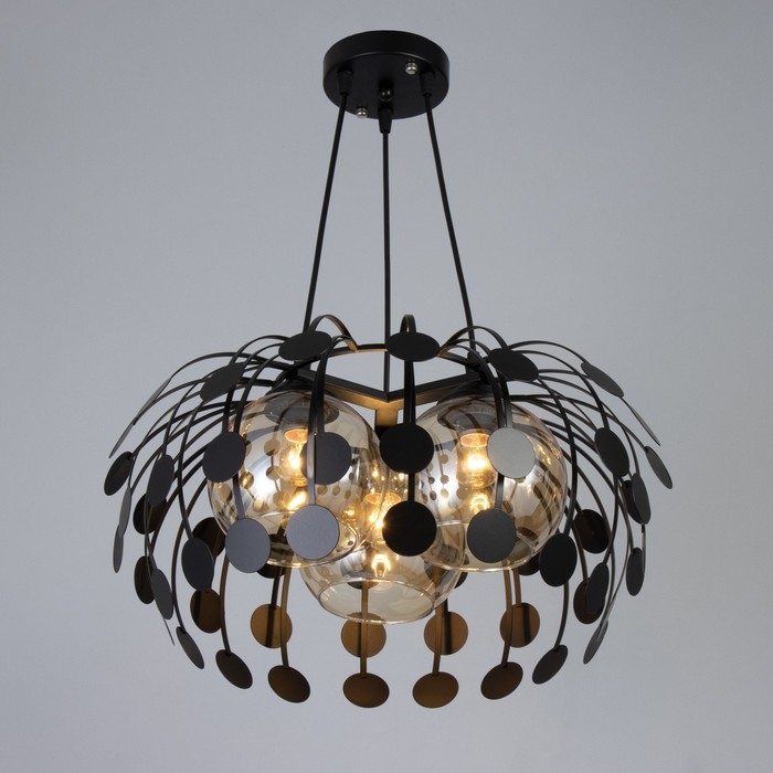 Светильник BayerLux "Дикси" 3хЕ27 40Вт черный 45х45х22-122см