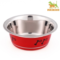 Миска цветная стандарт 350 мл, красная Миска цветная стандарт 350 мл, красная