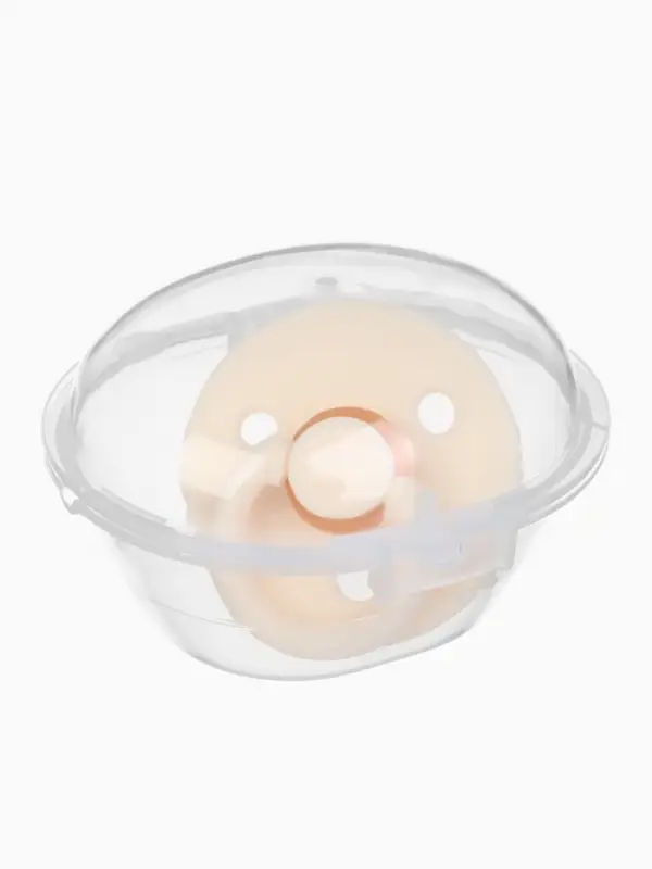 Соска - пустышка классическая, латекс, цв.айвори, в контейнере, от 0 мес., M&B