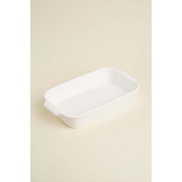 Форма для выпечки из жаропрочной керамики Доляна &laquo;Бруно&raquo;, 2,5 л, 36&times;20,5&times;6,5 см, цвет белый