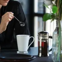 Кружка Select, белая с серебристой отводкой