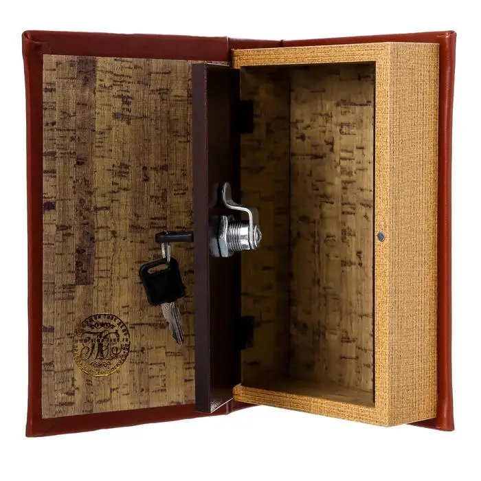 Сейф дерево книга кожа тиснение "Философия успеха" 21х13х5 см