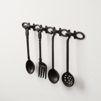 Набор фигурок настенных &laquo;Кухонная утварь&raquo;, 5 предметов, панно чугун, 22&times;33&times;3 см