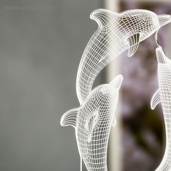 Светильник "Дельфины" LED RGB от сети RISALUX