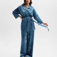 Комплект женский (жакет, брюки) KAFTAN Velvet 52-54, синий