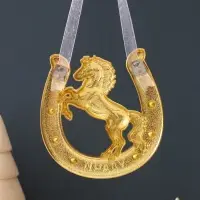 Сувенир-подкова &laquo;Удачи&raquo;,10,5х10,5х0,05см,  эмаль, стразы