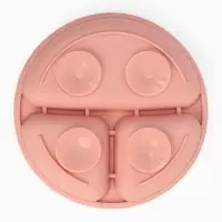 Тарелка детская секционная, 3 секции, розовый, Mum&Baby