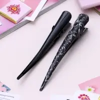 Зажим для волос &laquo;Брызги блеска&raquo;, 12.5 см, чёрный