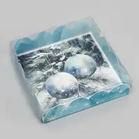 Коробка для печенья, &laquo;Чудеса случается&raquo;, 12&times;12&times;3 см, Новый год