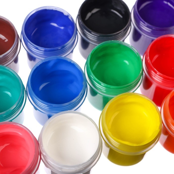 Гуашь 12 цветов х 20 мл, &laquo;Тачки&raquo;