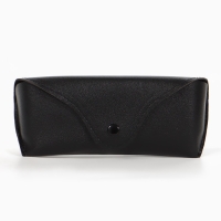 Футляр для очков на кнопке, длина 16 см, цвет чёрный