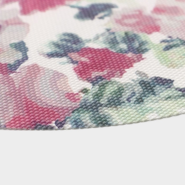 Салфетки сервировочные на стол Доляна &laquo;Акварель. Круг&raquo;, 4 шт, d=38 см