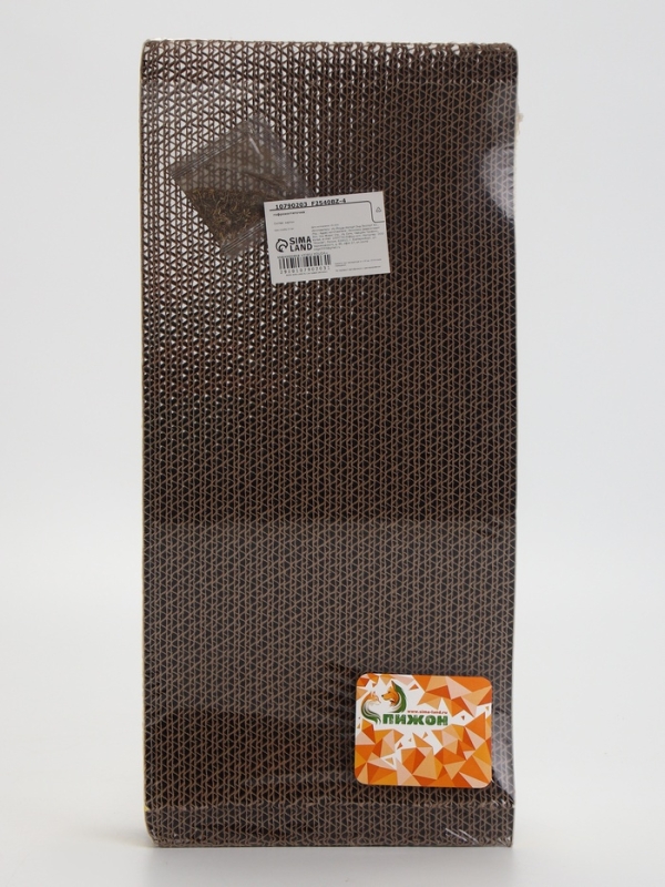 Когтеточка-лежанка Когтеточка-лежанка "Пижон" из гофрокартона с кошачьей мятой "ГТО", 44,5 х 21,5 х 5,5 см