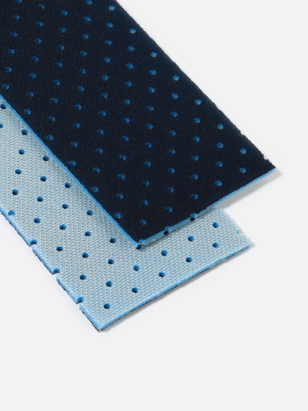 Стельки для обуви, дышащие, для вырезания, в рулоне, 150&times;9 см, чёрный/голубой