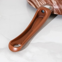 Сковорода глубокая Kantry, d=24 см, стеклянная крышка, пластиковая ручка, антипригарное покрытие, цвет коричневый Сковорода глубокая Kantry, d=24 см, стеклянная крышка, пластиковая ручка, антипригарное покрытие, цвет коричневый