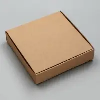 Упаковка для пирога, бурая, 23 х 23 х 5 см