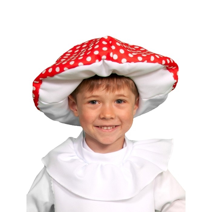 Шапка &laquo;Гриб мухомор&raquo;, р. 52-54 см