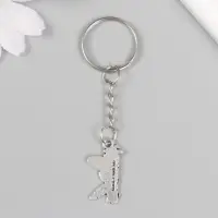 Брелок металл "Красотка - туфелька и помада" 1,5х2,5 см