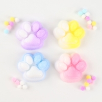 Сквиш антистресс - игрушка &laquo;Таба лапка&raquo;, с пушистой посыпкой, МИКС