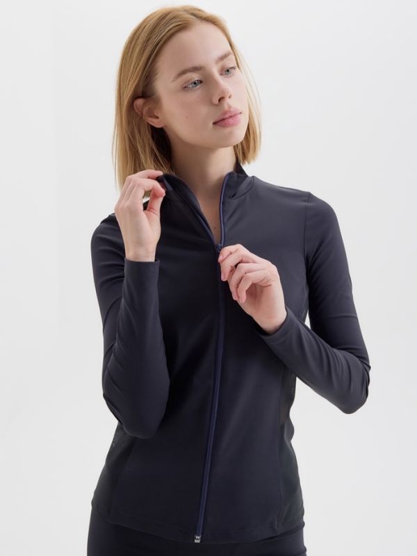 Рашгард женский на молнии MINAKU, цвет чёрный, р-р 46