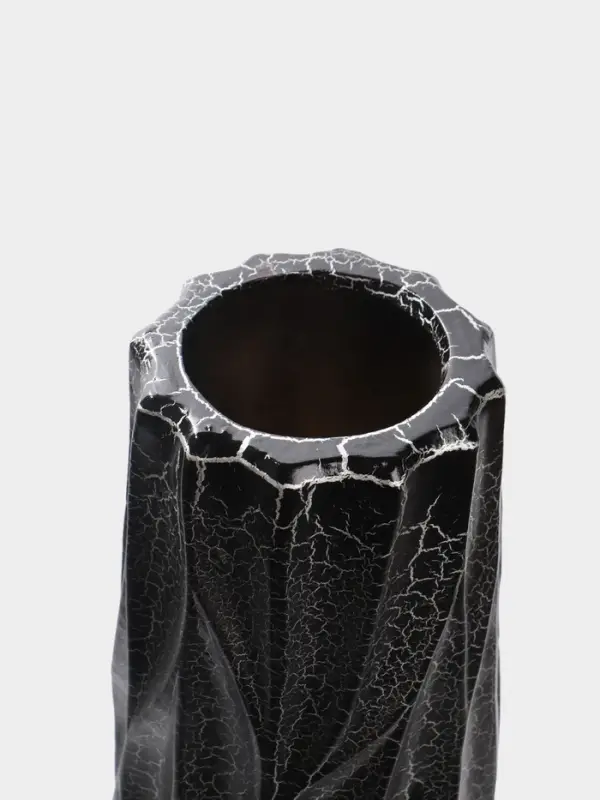 Ваза напольная керамика "Балфри" 60х13 см, чёрный