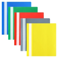 Набор папок-скоросшивателей А5, 5 штук, Calligrata, 180 мкм, с прозрачным верхом, МИКС Набор папок-скоросшивателей А5, 5 штук, Calligrata, 180 мкм, с прозрачным верхом, МИКС