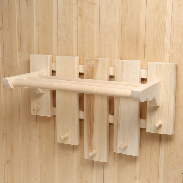 Полка вешалка с сушилкой, 5 крючков, 58×50×30 см Полка вешалка с сушилкой, 5 крючков, 58×50×30 см